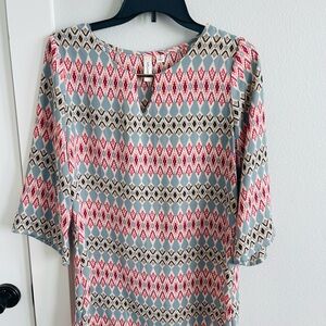 Geometric Patterned Women's Top